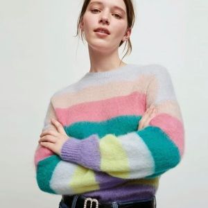 Maje rainbow wool sweather